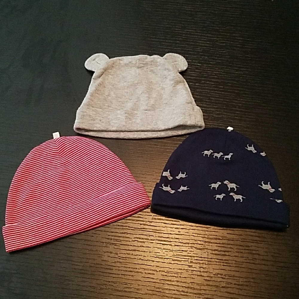 3 piece baby beanies